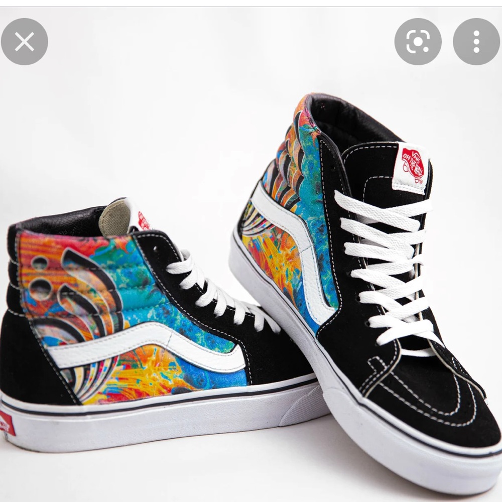 Bassnectar limited edition Vans shoes size 8 mens, 9.5 womens.